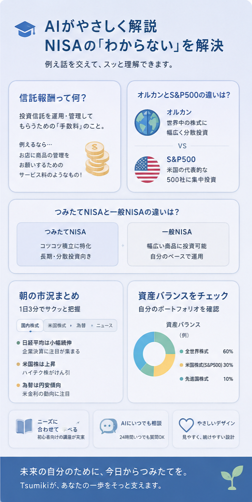AIがやさしく解説するNISA学習の紹介画像